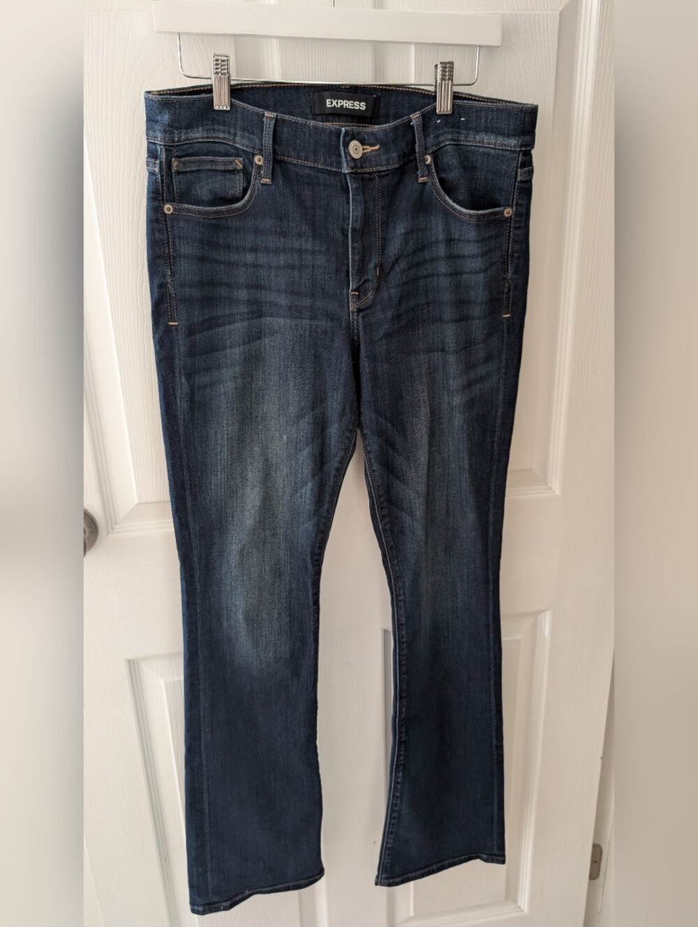 Express Bootcut Dark Wash Jeans